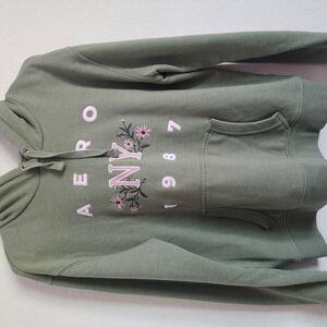 Women's Green Hoodie Sweater